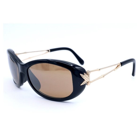 Maui Jim ALANA MJ 215-16 Women\'s Sunglasses Black Brown Mirrored Polarized Lens main image 8